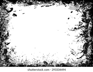 Grunge frame - abstract texture. Stock vector design template - easy to use
