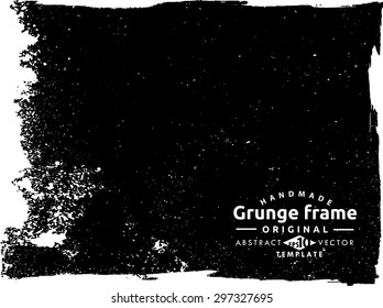 Grunge frame - abstract texture. Stock vector design template - easy to use