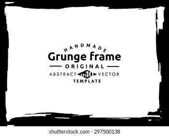 Grunge frame - abstract texture. Stock vector design template - easy to use