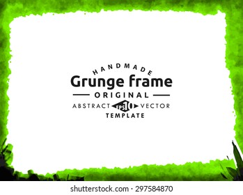 Grunge frame - abstract texture. Stock vector design template - easy to use