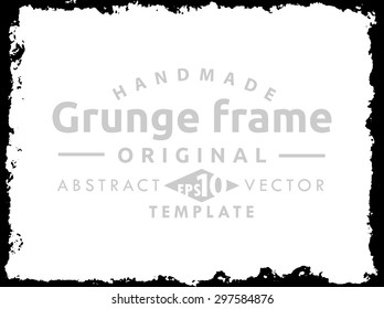 Grunge frame - abstract texture. Stock vector design template - easy to use