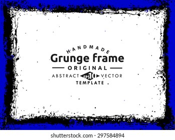 Grunge frame - abstract texture. Stock vector design template - easy to use