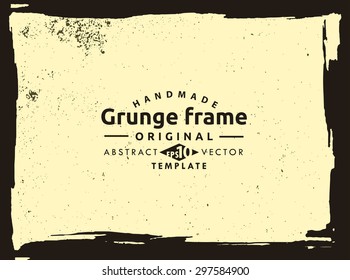 Grunge frame - abstract texture. Stock vector design template - easy to use