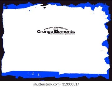 Grunge frame - abstract texture. Stock vector design template - easy to use