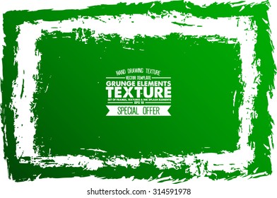Grunge frame - abstract texture. Stock vector design template - easy to use