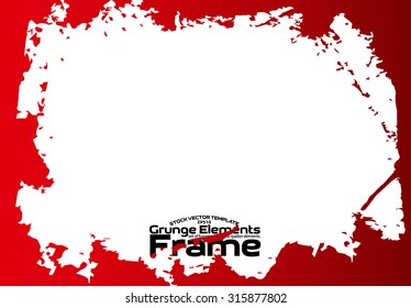 Grunge frame - abstract texture. Stock vector design template - easy to use
