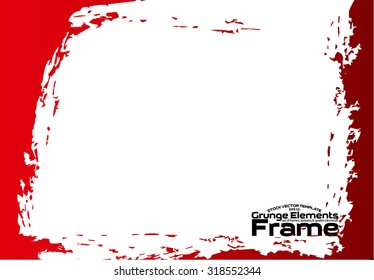 Grunge frame - abstract texture. Stock vector design template - easy to use 