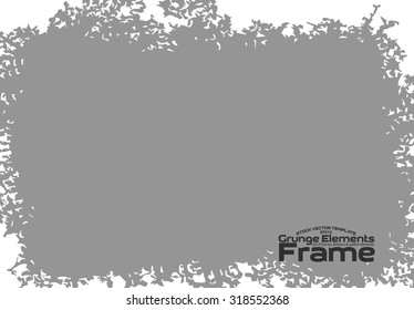 Grunge frame - abstract texture. Stock vector design template - easy to use 