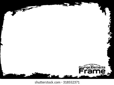 Grunge frame - abstract texture. Stock vector design template - easy to use 