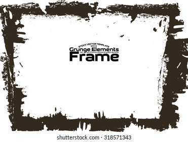 Grunge frame - abstract texture. Stock vector design template - easy to use 