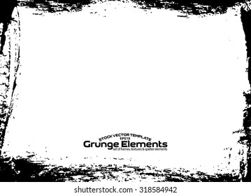 Grunge frame - abstract texture. Stock vector design template - easy to use