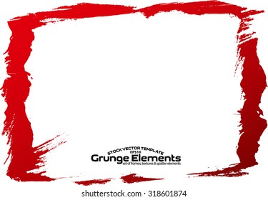 Grunge frame - abstract texture. Stock vector design template - easy to use