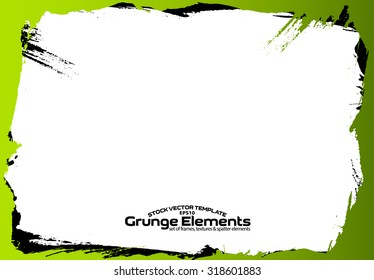 Grunge frame - abstract texture. Stock vector design template - easy to use