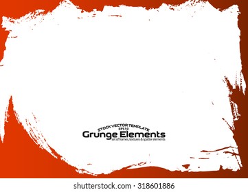 Grunge frame - abstract texture. Stock vector design template - easy to use