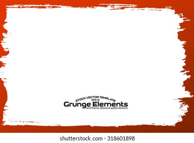 Grunge frame - abstract texture. Stock vector design template - easy to use