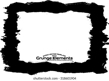 Grunge frame - abstract texture. Stock vector design template - easy to use