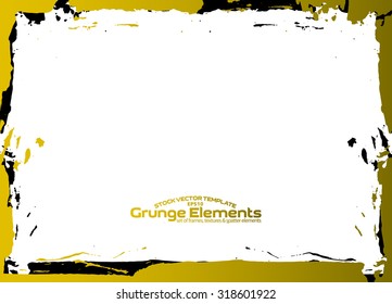 Grunge frame - abstract texture. Stock vector design template - easy to use
