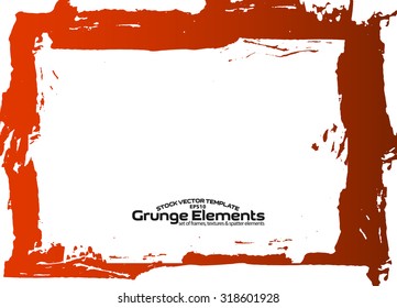 Grunge frame - abstract texture. Stock vector design template - easy to use