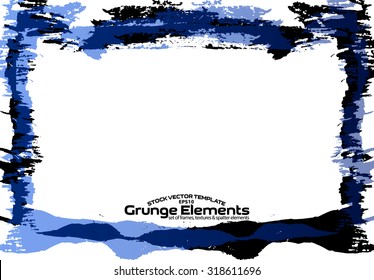 Grunge frame - abstract texture. Stock vector design template - easy to use