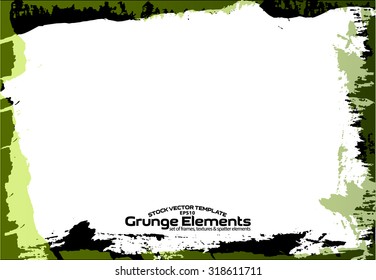 Grunge frame - abstract texture. Stock vector design template - easy to use