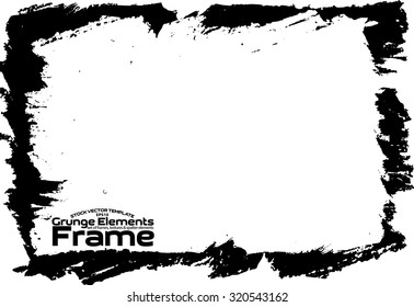 Grunge frame - abstract texture. Stock vector design template - easy to use