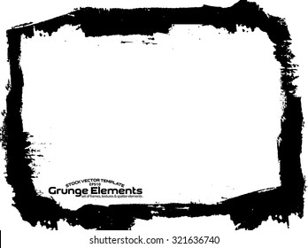 Grunge frame - abstract texture. Stock vector design template - easy to use