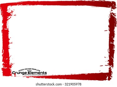 Grunge frame - abstract texture. Stock vector design template - easy to use