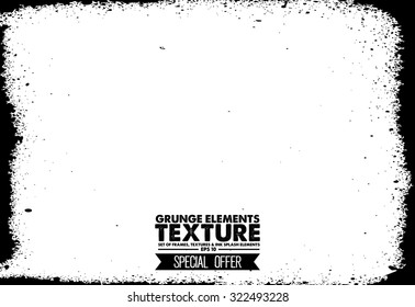 Grunge frame - abstract texture. Stock vector design template - easy to use