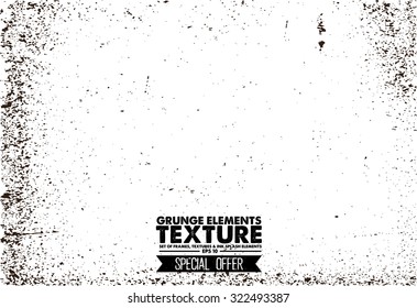 Grunge frame - abstract texture. Stock vector design template - easy to use