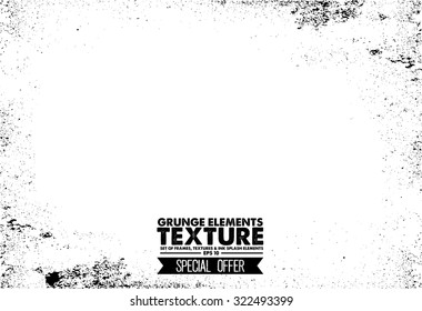 Grunge frame - abstract texture. Stock vector design template - easy to use