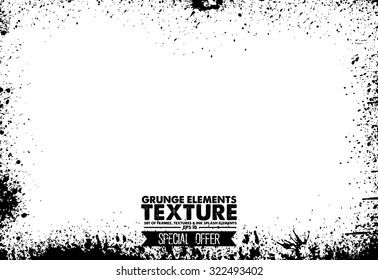 Grunge frame - abstract texture. Stock vector design template - easy to use