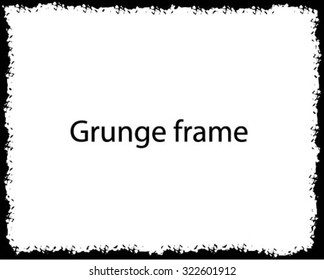 Grunge frame - abstract texture. Stock vector design template - easy to use