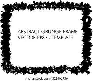 Grunge frame - abstract texture. Stock vector design template - easy to use