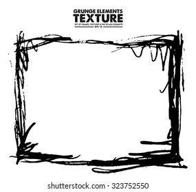 Grunge frame - abstract texture. Stock vector design template - easy to use
