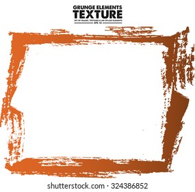 Grunge frame - abstract texture. Stock vector design template - easy to use
