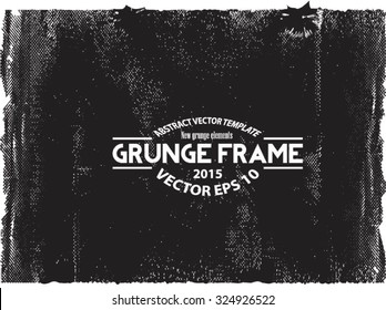 Grunge frame - abstract texture. Stock vector design template - easy to use