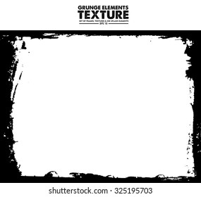 Grunge frame - abstract texture. Stock vector design template - easy to use