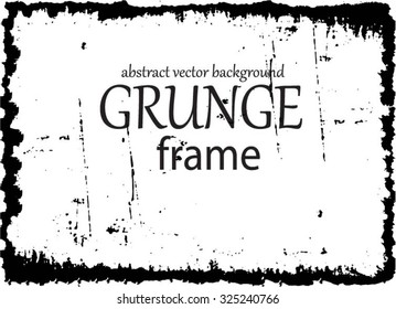 Grunge frame - abstract texture. Stock vector design template - easy to use 