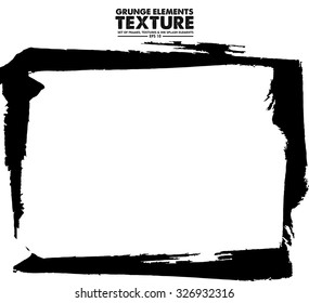 Grunge frame - abstract texture. Stock vector design template - easy to use