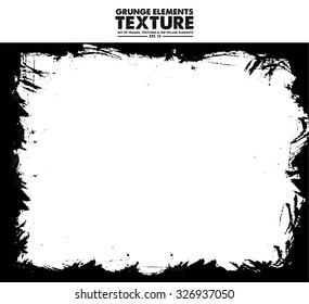 Grunge frame - abstract texture. Stock vector design template - easy to use