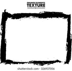 Grunge frame - abstract texture. Stock vector design template - easy to use