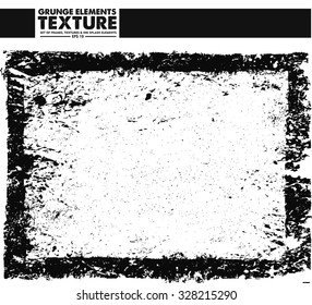 Grunge frame - abstract texture. Stock vector design template - easy to use