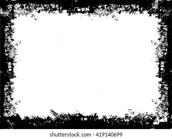 Grunge frame - abstract texture. Stock vector design template - easy to use
