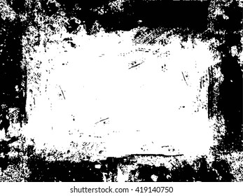Grunge frame - abstract texture. Stock vector design template - easy to use