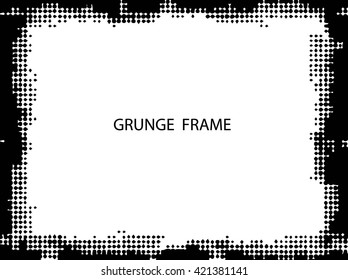 Grunge frame - abstract texture. Stock vector design template - easy to use