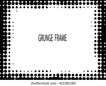 Grunge frame - abstract texture. Stock vector design template - easy to use