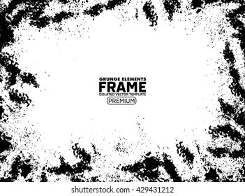 Grunge frame - abstract texture. Stock vector design template - easy to use
