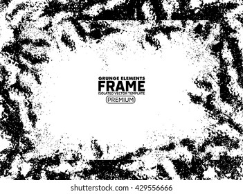 Grunge frame - abstract texture. Stock vector design template - easy to use

