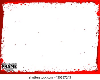Grunge frame - abstract texture. Stock vector design template - easy to use
