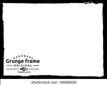 Grunge frame - abstract texture. Stock vector design template - easy to use
